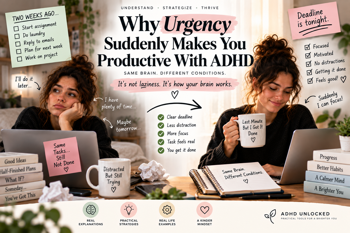 ADHD and Urgency: Why You Suddenly Become Productive Under Pressure